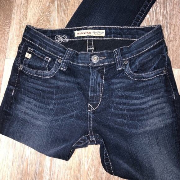 Big Star Kayla Straight Leg Dark Wash Jeans 27 EUC - Picture 3 of 9